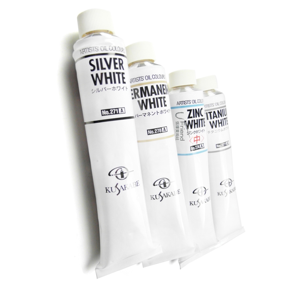 Kusakabe Artists’ Oil Colours  50/ 110 ml. I สีน้ำมันเกรดอาร์ทิสโทนสีขาว