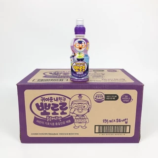 โปโรโระ ดริ้งค์ 235ml 1 ลัง 24 ขวด เครื่องดื่มเกาหลี สินค้า เกาหลี PORORO Drink 뽀로로