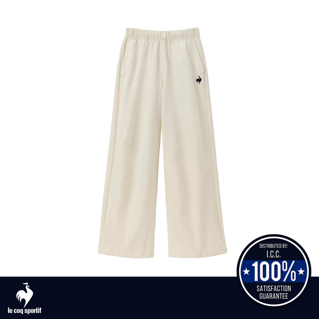 le coq sportif กางเกงขายาว LCS Plume Rib Cross Pants ผู้หญิง สีขาว (กีฬา,เทนนิส,sport,lecoq)
