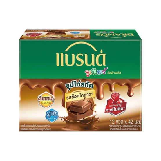 แบรนด์จูเนียร์ซุปไก่สกัด สูตร อัลฟ่าพลัส รสช็อกโกลาวา 42 มล. x 12 ขวด 1 แพ็ค (ผลิต 22 04 2026 ควรบริโภคก่อน 23 04 2027)