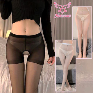 Hormones 💞💞ถุงน่องแบบเปิดเป้าสุดเซ็กซี่ ถุงน่อง สีทึบ บางและ…