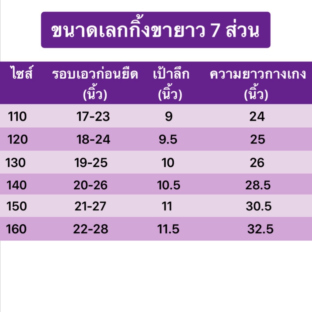 กางเกงเด็กขายาวทรงกระบอก 5 ส่วน และขายาว 7 ส่วน ผ้ายืด ใส่ได้ทั้งเด็กผู้หญิงและเด็กผู้ชาย ผ้าไม่บาง ไซส์ 110-160 ราคา ถูกที่สุด ดีลบีเคเค แกลเลอรีภาพที่ 9