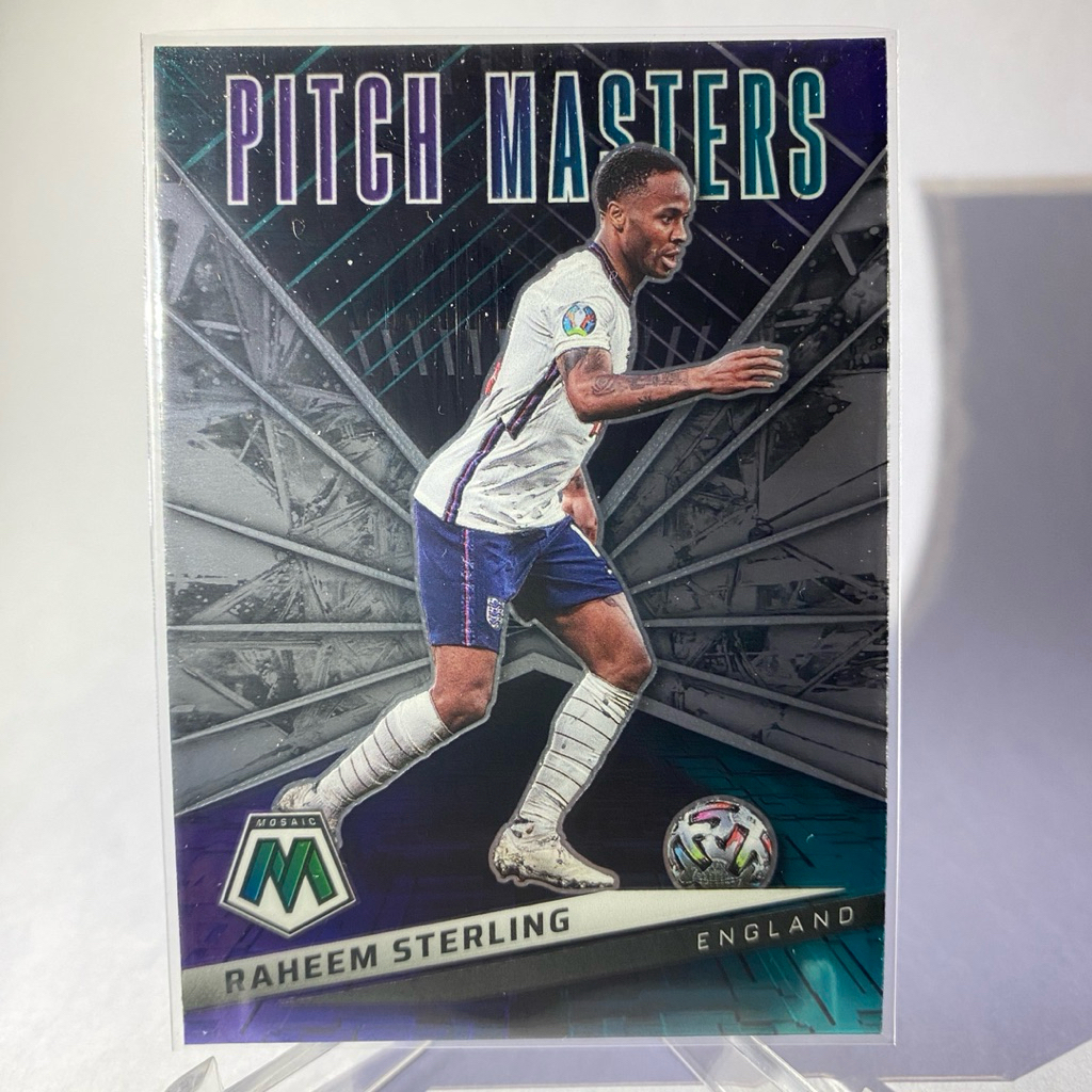 การ์ดนักฟุตบอล RAHEEM STERLING, ENGLAND, PANINI PITCH MASTERS, MOSAIC 2022