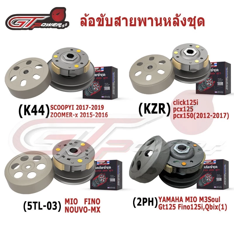 ล้อขับสายพานหลังชุดใหญ่ รุ่น click125i/pcx125 pcx150//SCOOPYI /ZOOMER-x / MIO/FINO/NOUVO-MX/YAMAHA MIO M3/Soul Gt125/ Fi
