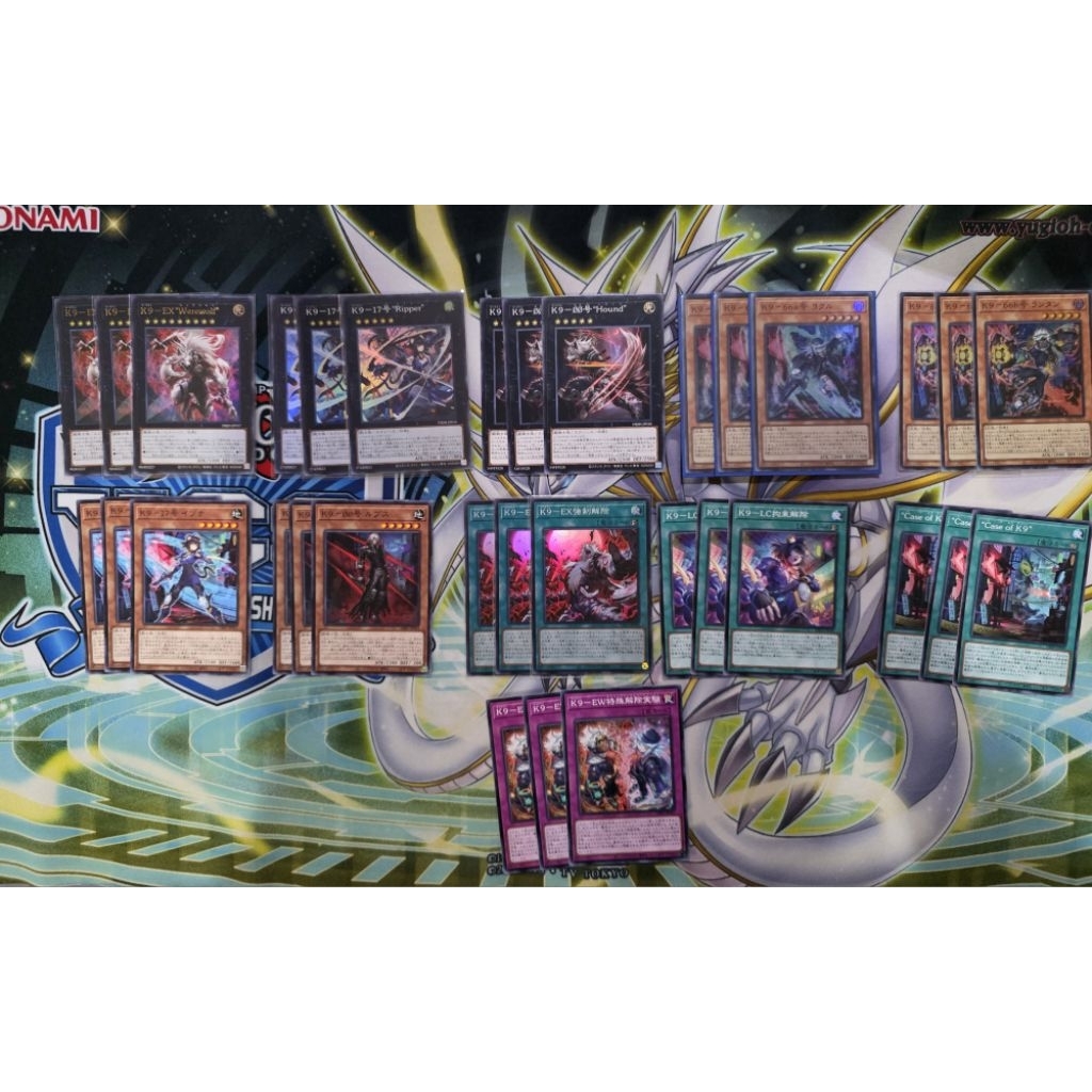 Yu-Gi-Oh: playset K9 เฉพาะของที่มาจาก Deck Build Pack Justice Hunter (DBJH) การ์ดยูกิภาษาญี่ปุ่นของแ