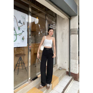 (𝟎𝟎𝟖) พร้อมส่ง🍉𝐍𝐀𝐍𝐎🍉(S-2XL) กางเกงขากระบอกกลาง ทรงสวยมาก ได้ไปไม่ผิดหวัง ผ้านาโนเนื้อแน่น ทิ้งตัวสวย ใส่ได้ทุกโอกาส