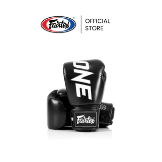 Fairtex นวมชกมวย BGV1 ONE X นวมต่อยมวยหนังแท้ กระชับพอดี ดีไซน์โค้งมน | Muay Thai Boxing Gloves