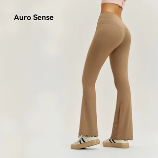 AuroSense กางเกงขายาว กางเกง กางเกงวิ่ง สำหรับ ผู้หญิง ทรงเอวสูง กางเกงขาบาน ทรงสวยพอตัว ออกแบบ เรียบง่าย new colors