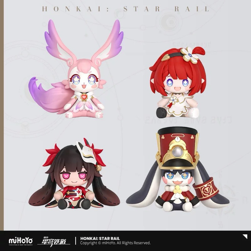[พร้อมส่ง] official แท้ Huggy hanabi/pompom/Tribbie  mini figure Mihoyo honkai star rail
