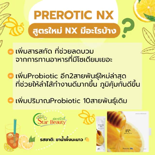 สูตรใหม่NX 2กล่องแถมแก้ว) Medileen Prerotic หลินส่งไว Probiotic พรีโรติค เมดิลีน Detox ดีท็อก ท้องผูก พรีไบโอติก