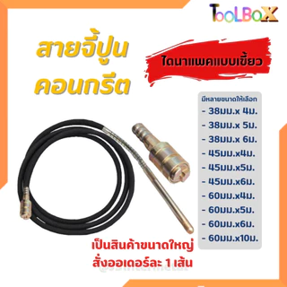 สายจี้ปูน / สายจี้คอนกรีต ไดนาแพค แบบเขี้ยว สายวาย ขนาด 38 /45 /60