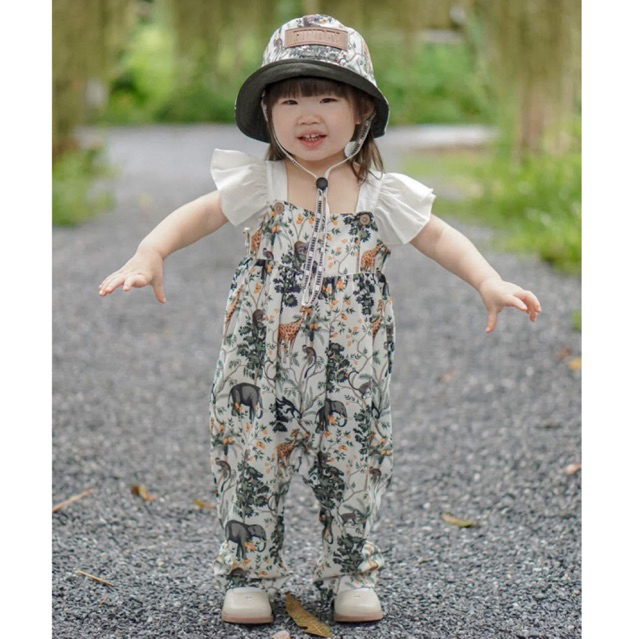Funday Kidswear Jungle Collection รอมเปอร์+หมวก 6-9,12-18