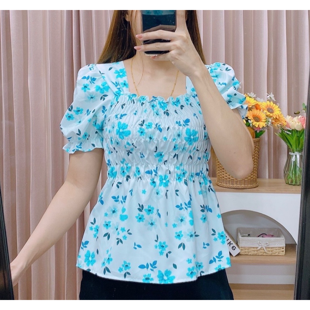 แฟชั่นสม้อค รอบตัว แขนสั้นเนื้อผ้าไหมอิตารี่ อก40ยาว23 ใส่สบายน่ารั
