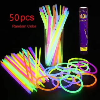 ✅พร้อมส่ง🔥แท่งเรืองแสง กำไลเรืองแสง คละสี50แท่ง-สินค้าอยู่ไทยพร้อมส่ง แท่งไฟเรืองแสง แท่งเรืองแสง พร้อมขั้วต่อ หลายสี งอ