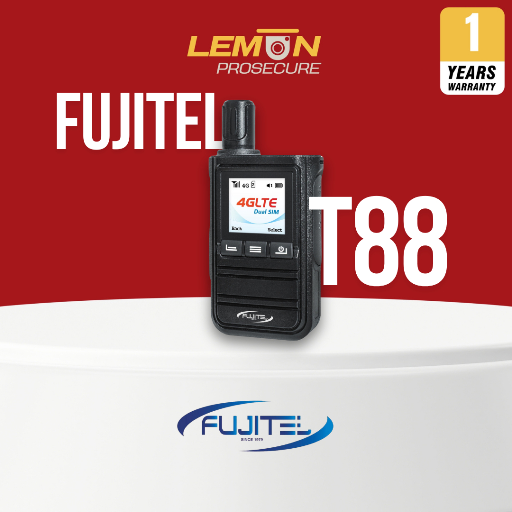 Fujitel T88 วิทยุสื่อสาร 4G LTE | Dual SIM | Free Server | รองรับ Group Call