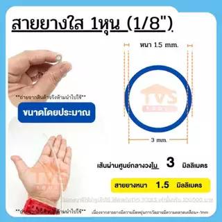 สายยางสีใสมีให้เลือกหลายขนาด(1หุน-5หุน)แบ่งขายเป็นเมตร สายยางมีคุณภาพ เนื้อใส รับประกันคุณภาพ 1ปี