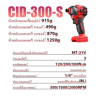 CANLIDI CID-300-S Brushless สว่านไฟฟ้า 300NM รุ่นเบามินิไขควงไร้สายสว่านแบตเตอรี่ลิเธียมไอออนสำหรับ