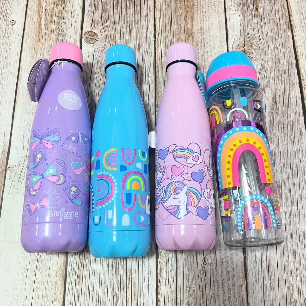 Smiggle ขวดน้ำของเด็ก * * ไม่มีกล่อง ของแท้ ของใหม่ ป้ายห้อย พร้อมส่ง