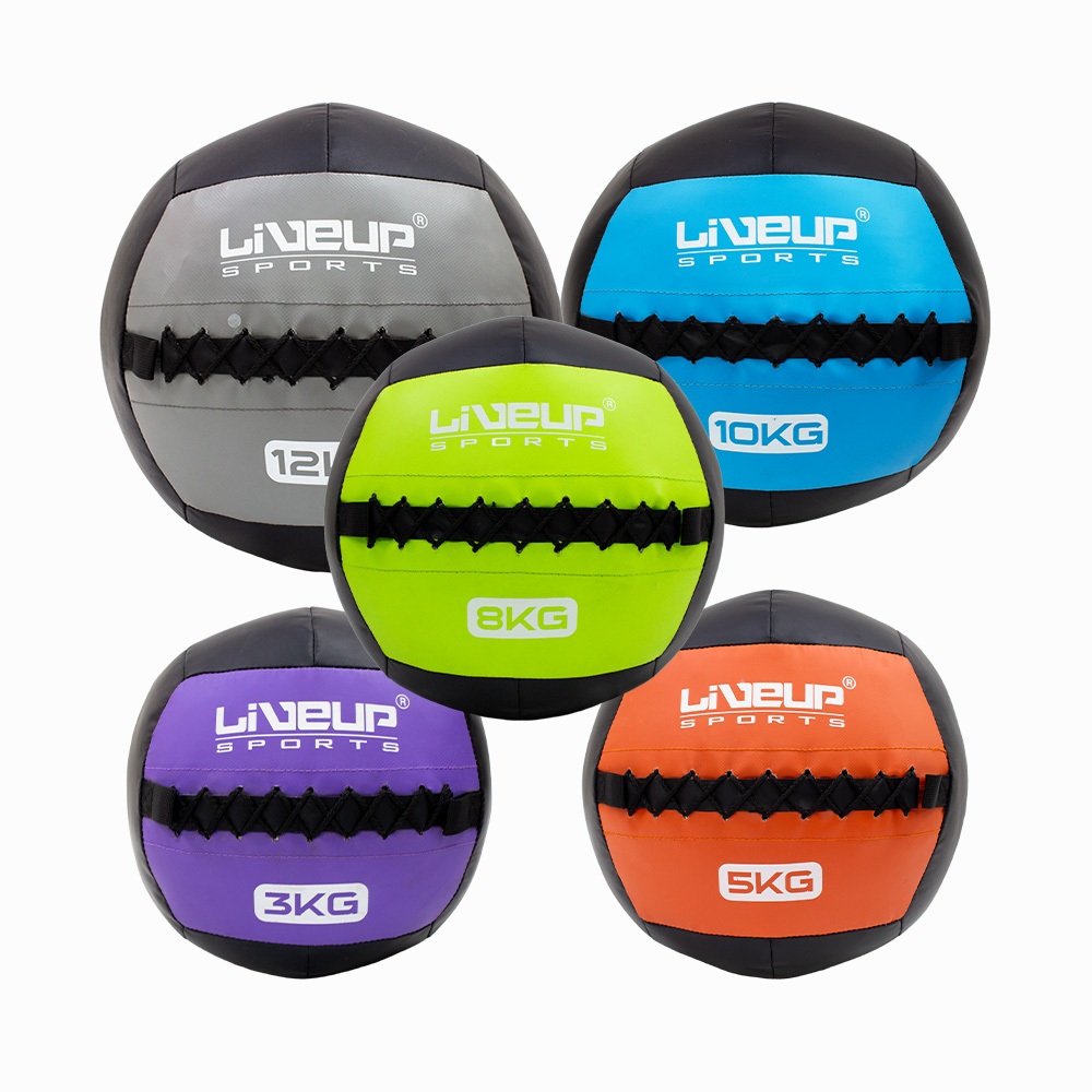[3-12 KG] FBT x LIVEUP Wall Ball บอลออกกำลังกาย ลูกบอลถ่วงน้ำหนัก วอลบอล ฝึกกล้ามเนื้อ LS3037 68317-
