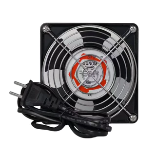 พัดลมระบายความร้อน พัดลมตู้RACK AC SUNOM 12Cm 220-240V ปลั่กเสียบไฟบ้าน