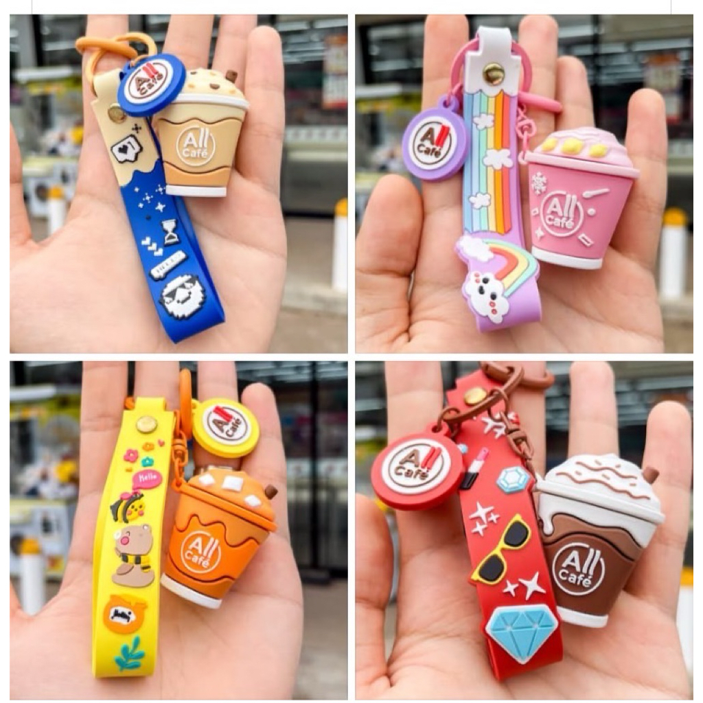 พวงกุญแจมินิAll cafe เซเว่นแท้