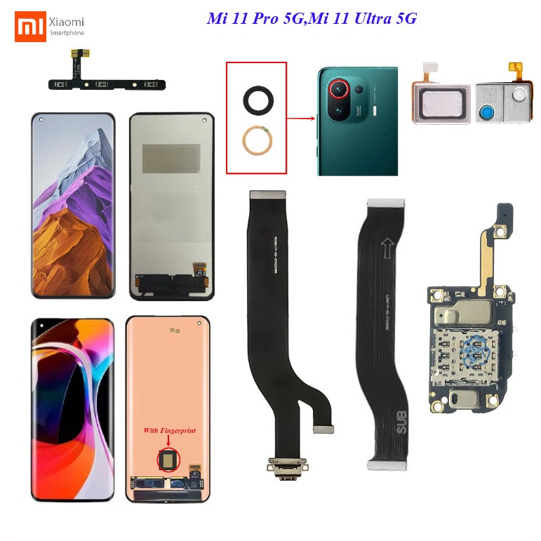 อะไหล่มือถือ Xiaomi Mi 11 Pro 5G,Mi 11 Ultra 5G,Mi 11 5G,M2011K2C,M2011K2G/หน้าจอ LCD
