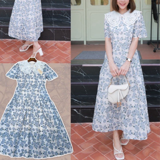 Chaline •เดรสคอตตอน NEW IN | เดรสงานปักฉลุสุดคิ้วท์🇰🇷