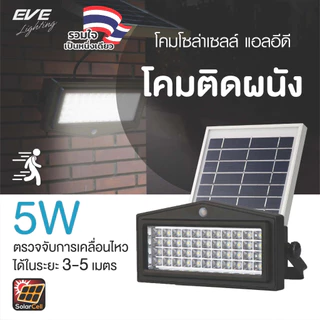 [ ลดราคา ] EVE โคมฟลัดไลท์ โซล่าเซลล์ LED จับความเคลื่อนไหว รุ่น WSL-04 แสงวอร์มไวท์