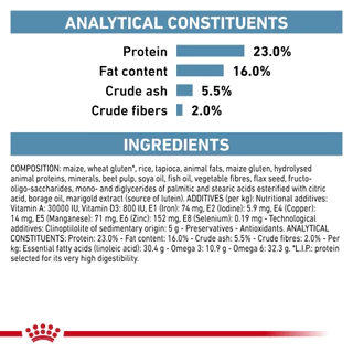 Royal canin Skin Care อาหารสุนัข ประกอบการรักษาโรคผิวหนัง ชนิดเม็ด