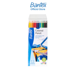 [ฟรีกบเหลา] Bantex สีไม้ ดินสอสี แท่งยาว 12/24/36 สี ระบายลื่น เฉดสีธรรมชาติ สวยสมจริง Color pencil