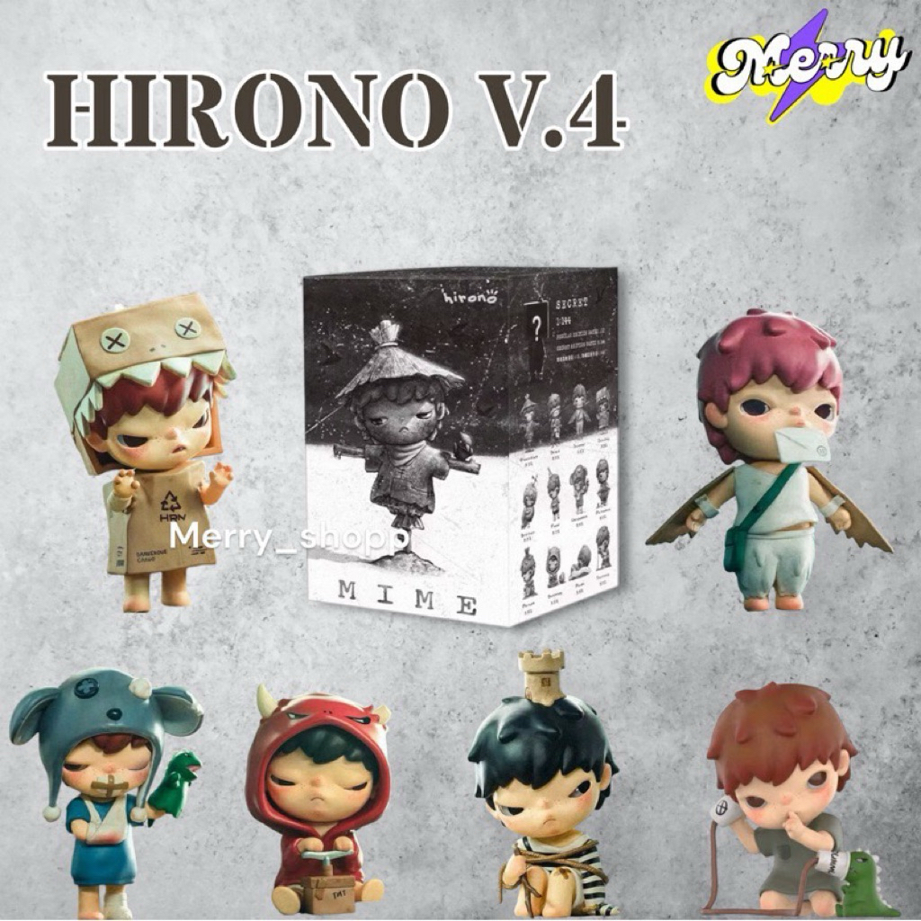 🌟พร้อมส่ง🌟Hirono Mime Series Figures (hirono v4)เช็คการ์ดและจุ่มใหม่