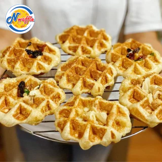 N Waffle แป้งทำขนมวาฟเฟิลเบลเยี่ยมสำเร็จรูปแช่แข็งขนาด 3, 5, 7 KG ใช้เนยแท้ จัดส่งแบบแช่เย็น