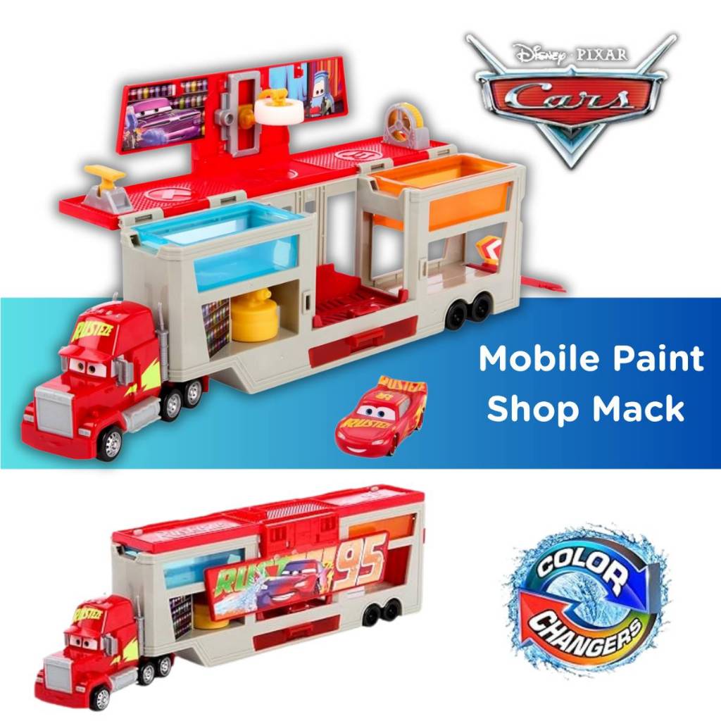 Disney & Pixar's Cars Mobile Paint Shop Mack Color Changers playset รถดิสนีย์พิกซาร์เปลี่ยนสีรถ