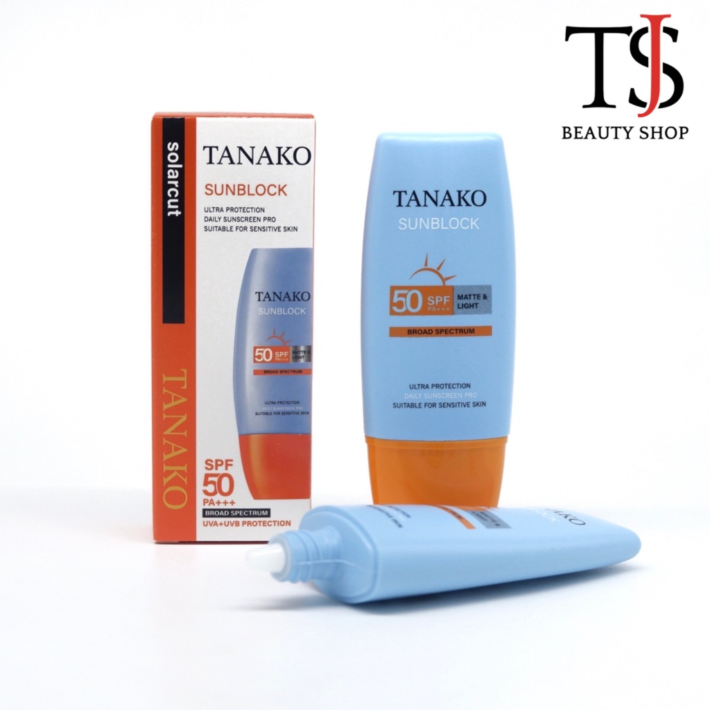 TANAKO Sunblock Cream SPF50 PA+++ ครีมกันแดด เนื้อบางเบา ป้องกันผิวจากแสงแดด no.0510