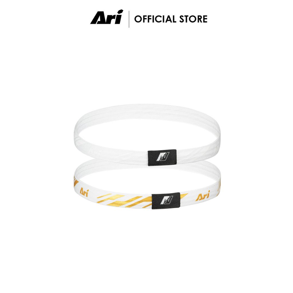 ARI SLASH ELASTIC HEADBAND - WHITE (AHW1329-02) สายคาดศีรษะ อาริ SLASH ELASTIC สีขาว