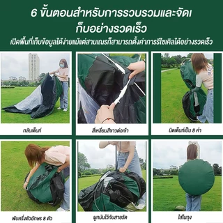 [พร้อมส่ง] JUNGLAXTREK เต็นท์แคมป์ปิ้ง (กางอัตโนมัติ) เต็นท์ 1-2 คน กันน้ำกันแดด กันยุง/แมลง พกพาสะดวก