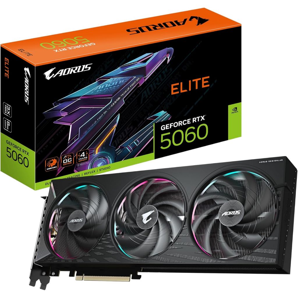 AORUS GeForce RTX 5060 ELITE 8G (GV-N5060AORUS E-8GD)