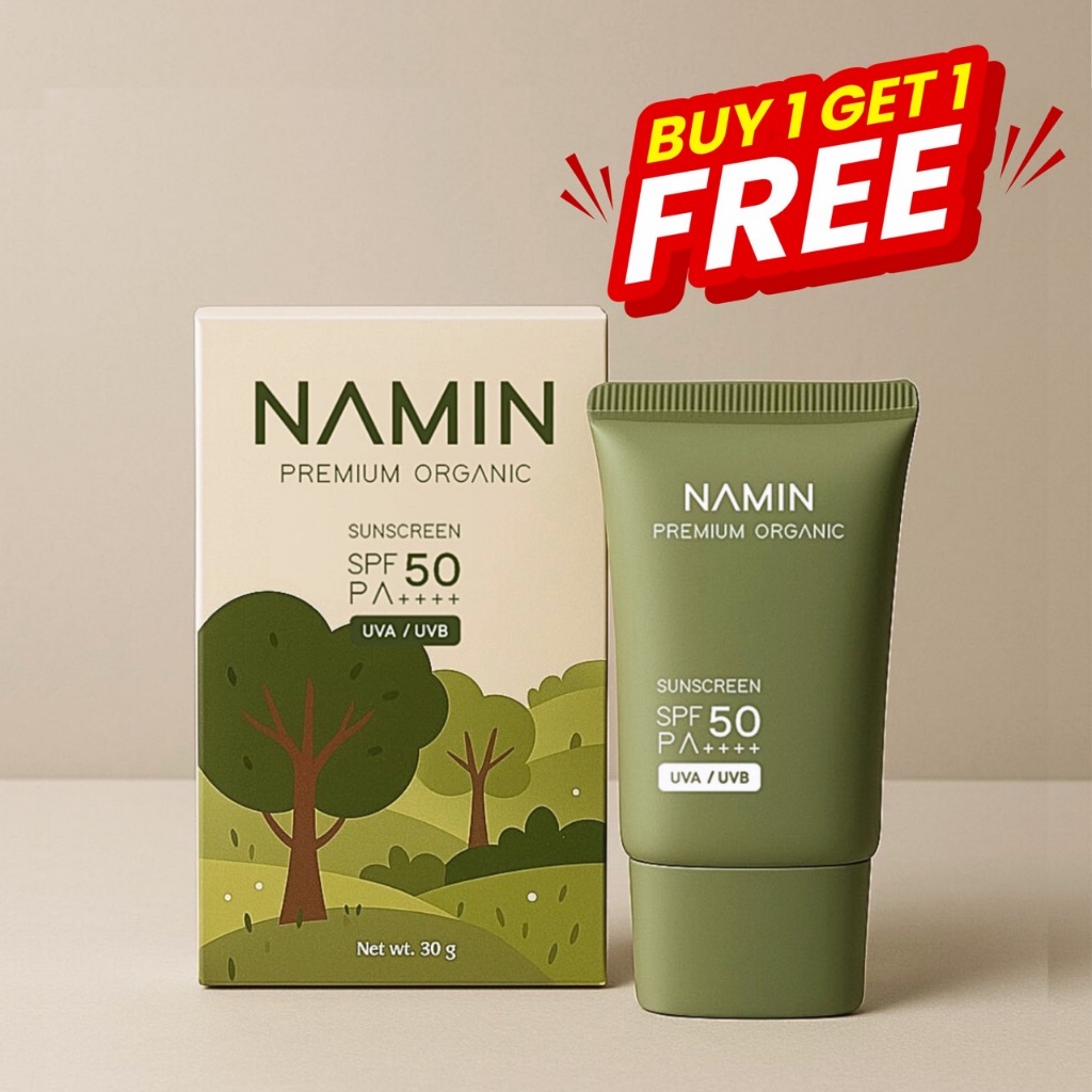 [โปร1แถม1]กันแดดออร์แกนิค นามิน NAMIN SUNSCREEN SPF50 PA++++ 30g