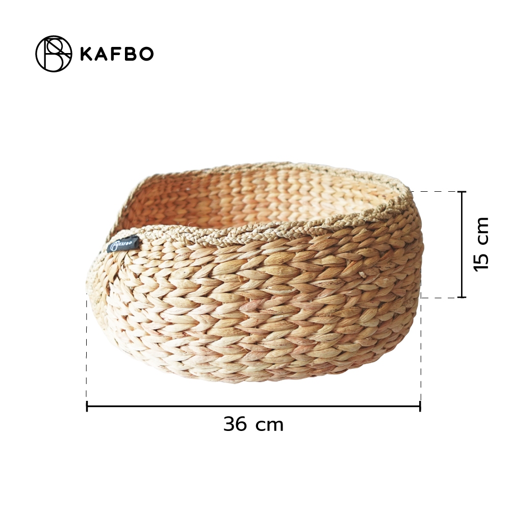 KAFBO Cat Nest Basket - ตะกร้าแมว ตะกร้าสานสำหรับแมว ที่นอนแมว ที่ลับเล็บแมว FREE!! Catnip! - รูปที่ 3