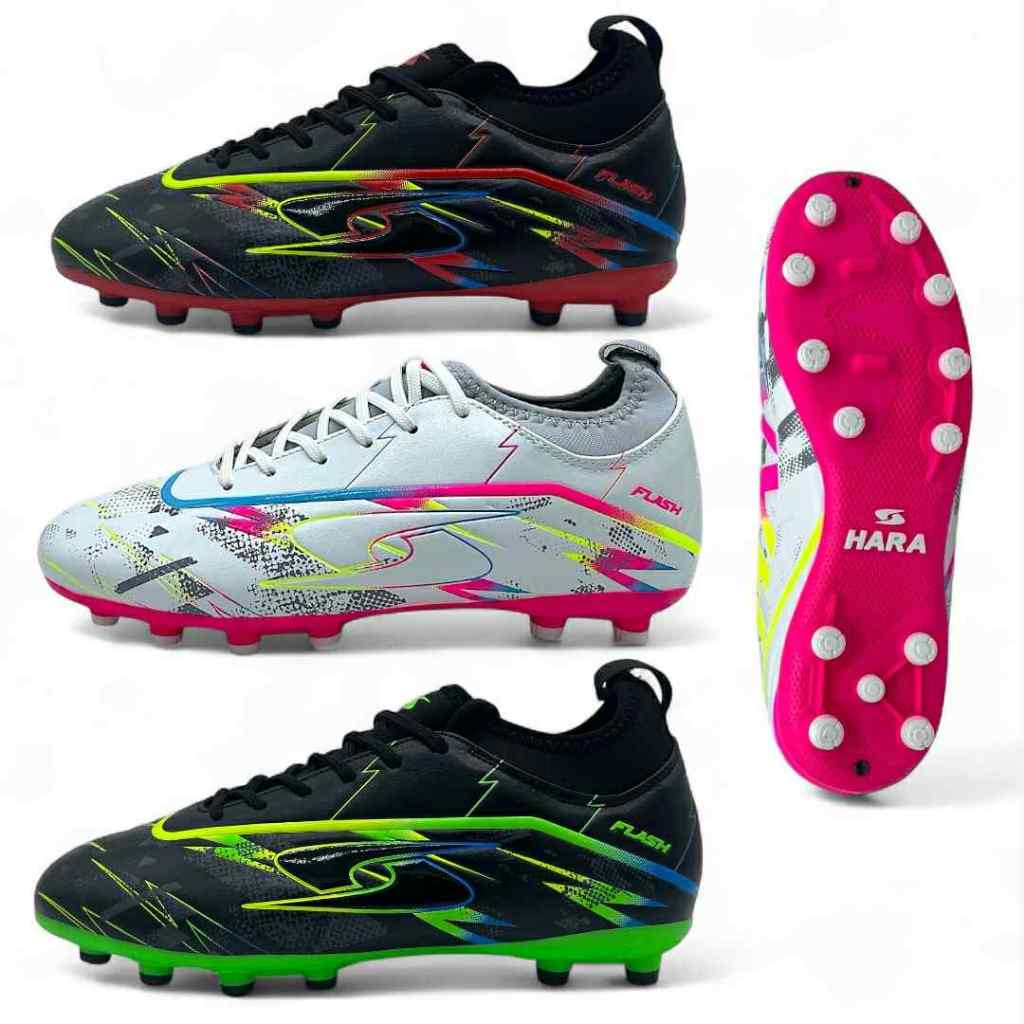 HARA FLASH รองเท้าสตั๊ดหุ้มข้อ หน้ากว้าง น้ำหนักเบา รหัสรุ่น F35