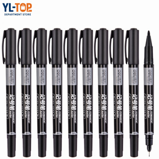 ✔️ลบไม่ออก✔️ปากกา 2หัว  - เขียนซองพลาสติก/แผ่นCD มาร์กเกอร์ …