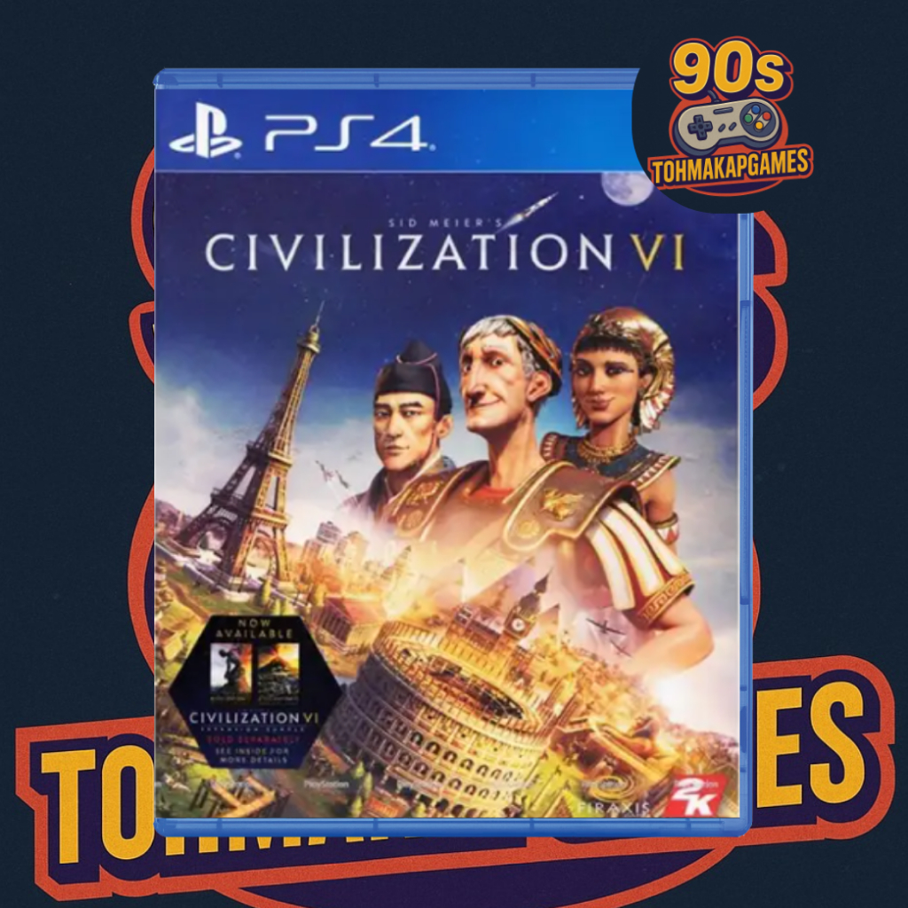 (มือ2) แผ่นเกม PS4 : Sid Meier's Civilization VI