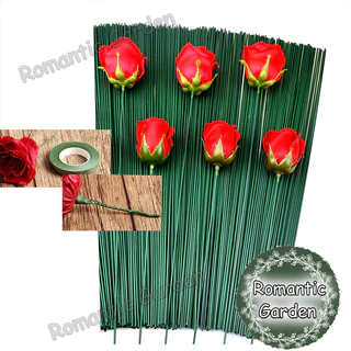 10 ชุด ชุดลวดเหล็กทำดอกไม้เทียม DIY สำหรับงานแฮนด์เมด: ประกอบกิ่งก้านดอกไม้ งานแต่งงาน/แต่งบ้าน/สวน แข็งแรงทนทาน