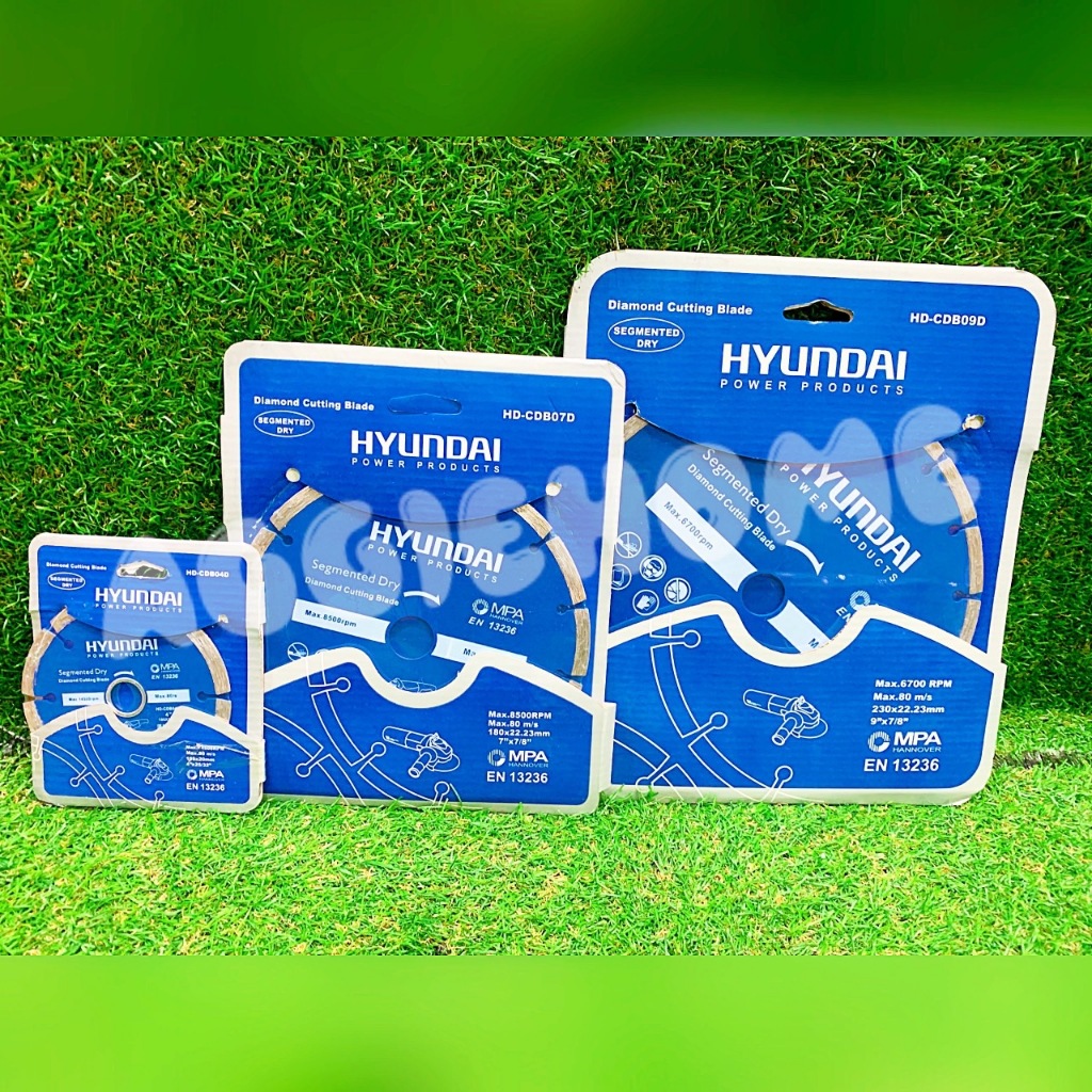 HYUNDAI ใบตัดเพชร (ตัวเลือก HD-CDB04D 4นิ้ว/HD-CDB07D 7นิ้ว/HD-CDB09D 9นิ้ว) MAX.80M/S DIAMOND CTTIN