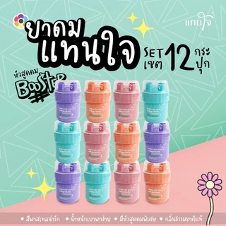 Pack 12 ชิ้น คละสี - แทนใจ บูสเตอร์  กลิ่นยูคาลิปตัส มี 4 สี เขียว,ชมพู,ส้ม,ม่วง - 1 แพ็ค