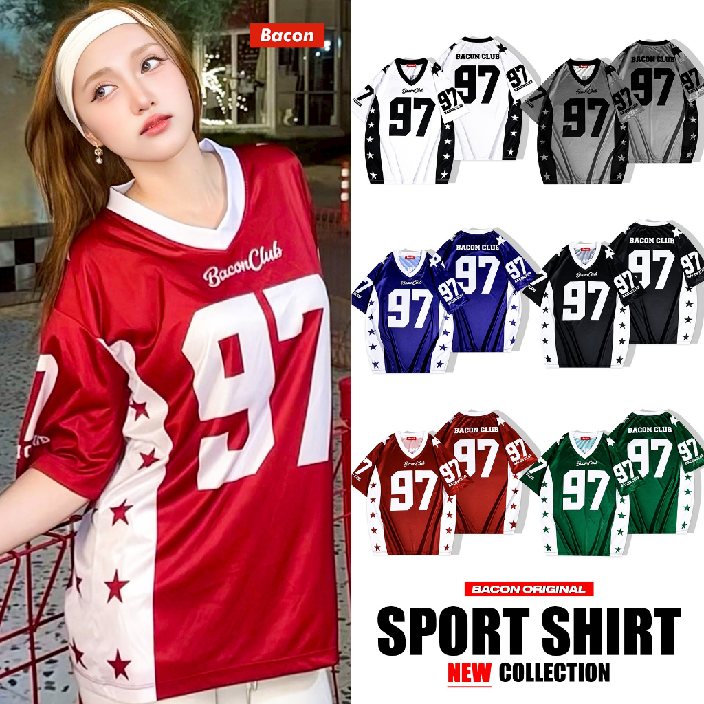 เสื้อเบสบอลโอเวอร์ไซส์ BACON 97