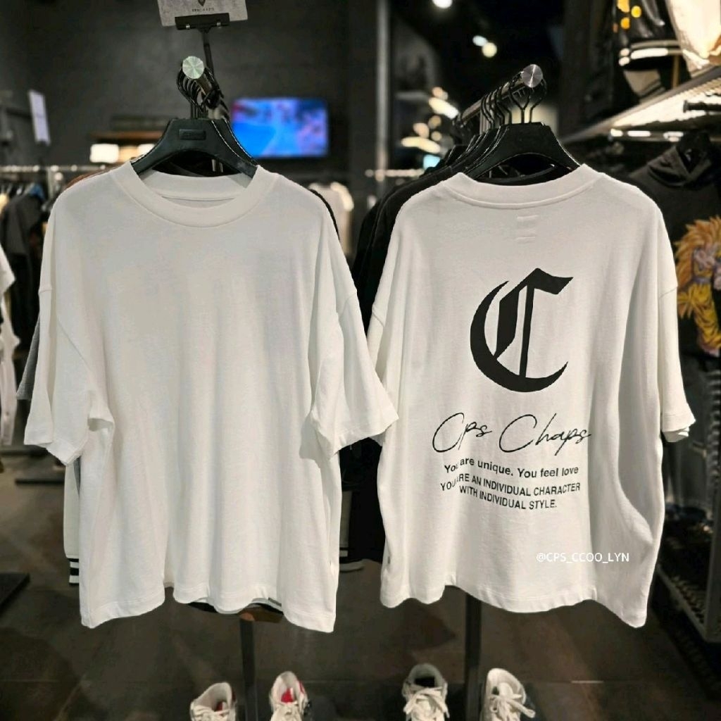 🛍 เสื้อยืดทรงใหญ่ CPS CHAPS ผู้ชาย คอลใหม่ล่าสุด ของแท้💯% จัดส่งพร้อมถุงShop