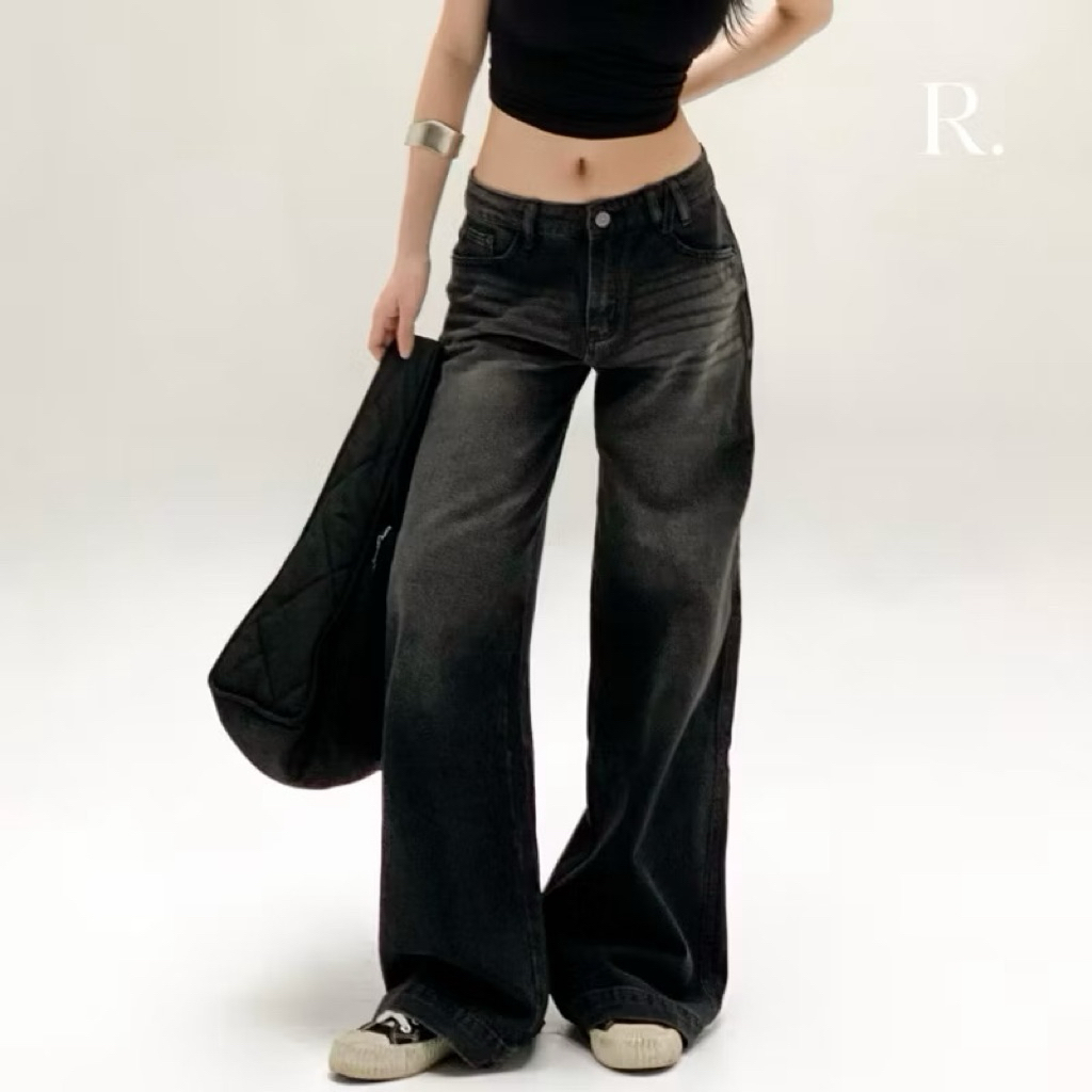 ส่งต่อ TOAST JEANS (กางเกงยีนส์เอวต่ำ กางเกงยีนส์ทรงแบคกี้ Baggy jeans)