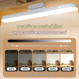 ไฟหน้ากระจก โคมไฟแม่เหล็ก โคมไฟLED ป้องกันตา โคมไฟตั้งโต๊ะชาร์จไฟได้ ไฟกลางคืน สำหรับตู้เสื้อผ้า โต๊ะทำงาน table lamp