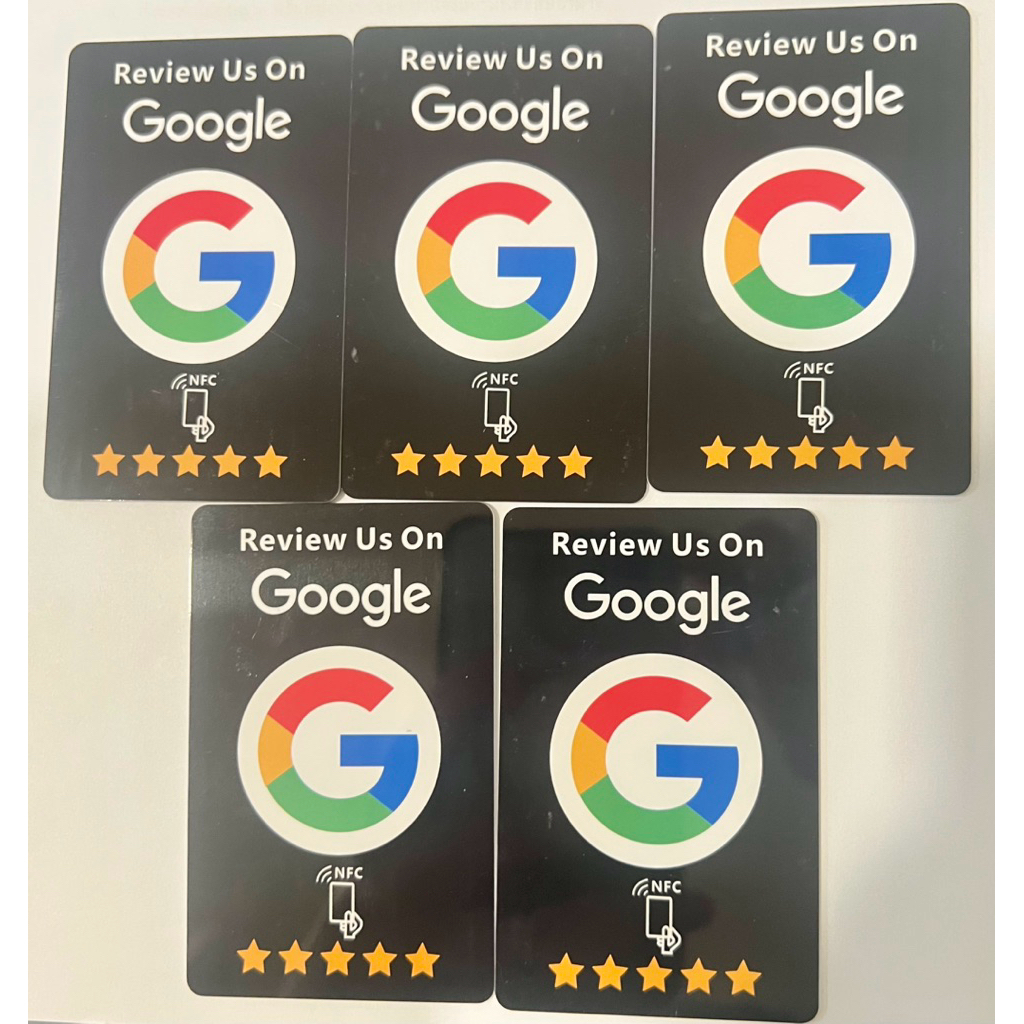 พร้อมส่ง ✅ การ์ดรีวิว NFC Google Business / Google Map ร้านอาหาร คลินิก หรืออื่นๆ Tap Scan รีวิวได้เ